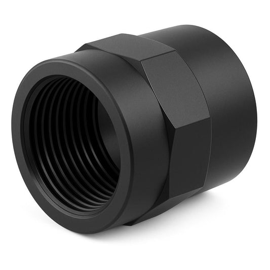 Muffe 2fach Innengewinde PP Schwarz 1"